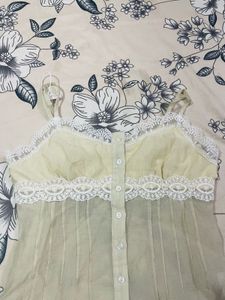 Vintage Pinteresty Lace Trim Top