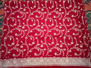 Reddish Marron Printed Saree