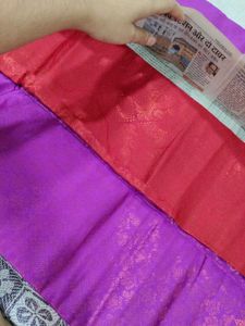 Elegant Purple Broket Saree
