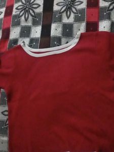 Crop Top Cerry Red 🍒 Colour Like A New. Elegant