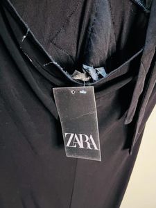 Zara Black Halter Neck Part Wear Dress