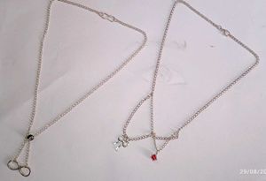 Silver Charm Necklaces Pack Of 2