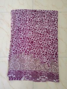 Floral Saree with fancy blouse print and pallu