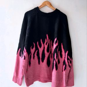 Flames Pink Sweater 💕