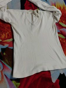 White Long Sleeve warmer