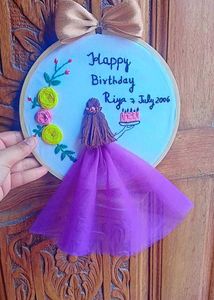 Birthday Embroidery Hoop