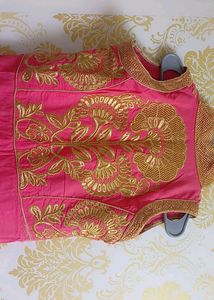 Cute Pink Anarkali Dress