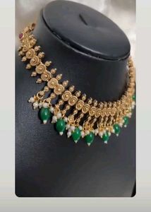 Elegant Green Beaded Necklace