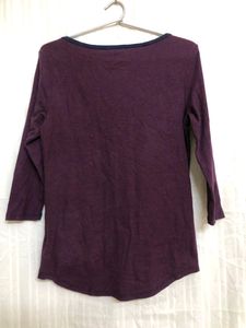 Faded Glory Purple Cotton T Shirt