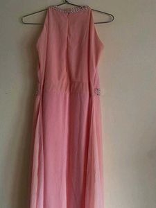 Peach Halter Dress
