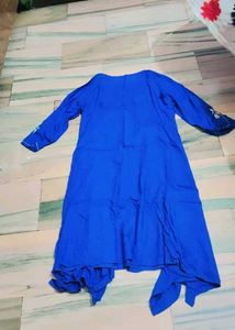 Pure Cotton Blue Kurta For Women And Girls