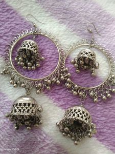 Oxidised Jhumka