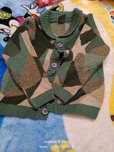 Army Print Sweater