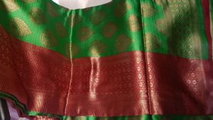 Green & Red Saree
