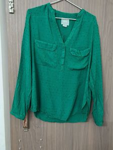 Branded Stuff Hot Green Casual Comfy Top For M &L
