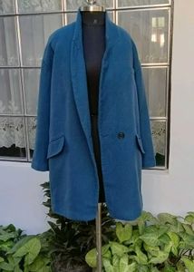 Blue Oversized Coat