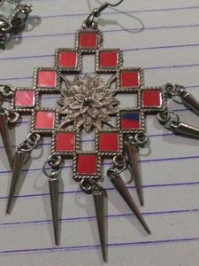 Black Metal Earrings