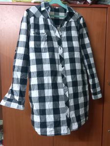 Black&amp;white Checked Shirt (XXL size)