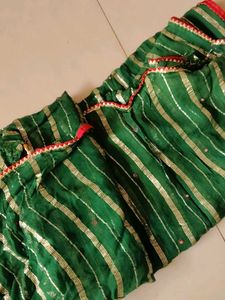 Green Striped Dupatta
