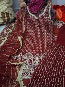 Heavy Party Wear Sharar Dress