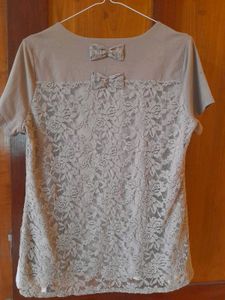 Lace &amp; Pleats Top