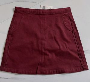 Maroon Skirt