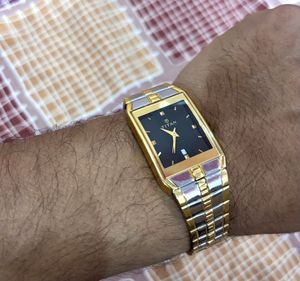 Titan Branded Analog watch Date Black Dial Stainle