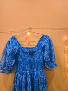 Blue Floral Maxi Dress