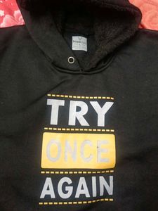 Try Again Graphic Hoodie