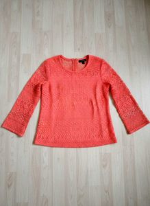 Orange Lace Top