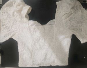 Lace Puff Sleeve Top