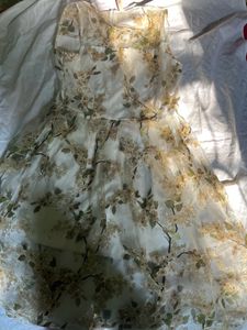 White floral Dress
