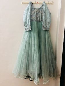 Elegant Mint Green Tulle Dress