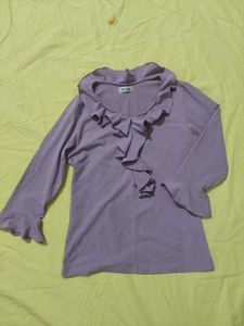 Lavender long sleeve top