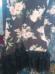 Flower Print Full Length Maxi