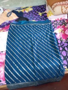 Blue Printed Fabric