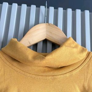 High Neck Double Folded Top (Yellow)
