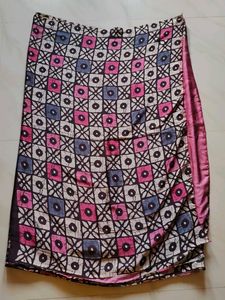 Beautiful 😍 rose 💕💕 colour saree😘
