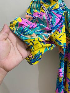 Tropical Print Dress