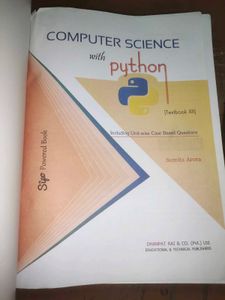 Computer Science with Python - Class XII Textbook