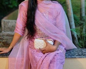 Magenta Pink Salwar Suit With Beautiful Dupatta