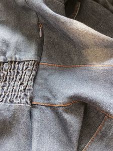 Denim Mini Dress with Buttons