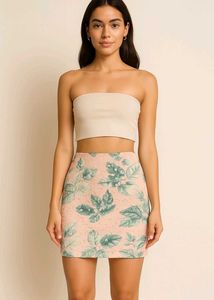Floral Mini Skirt