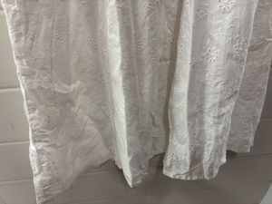 White Eyelet Puff Sleeve Dress