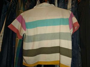 Striped Polo Shirt Size Small - medium