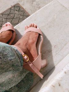 Donear By Dcot Transparent Heels Open Toes
