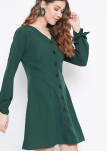 Berrylush Brand New Emerald Green Dress