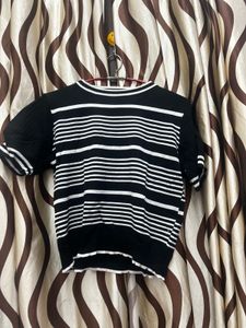 Striped Knit Top
