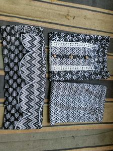 Women Cotton Kurti Pant Dupatta Set ( XL )