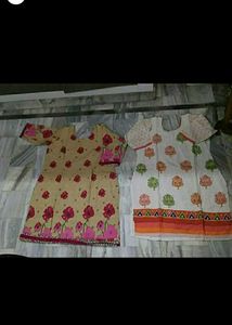2 Cotton Suit Set 4 Bras  3Kurtaused